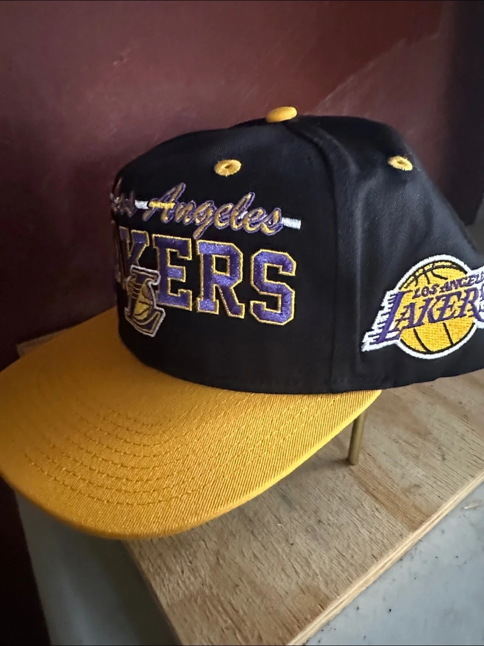 Retro Vintage 90’s style nba basketball Los Angeles Lakers LA snapback hat cap